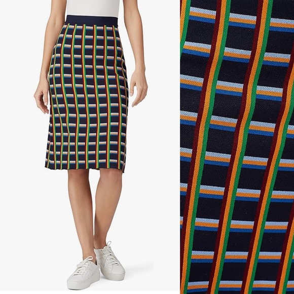 Tory Burch Dresses & Skirts - Tory Burch Tory Sport Rainbow Check A Line Skirt